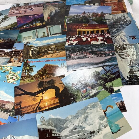 125+ Vintage Lot Postcards Travel United States Hotels Ephermeria 60s 70s Crafts - Picture 7 of 10